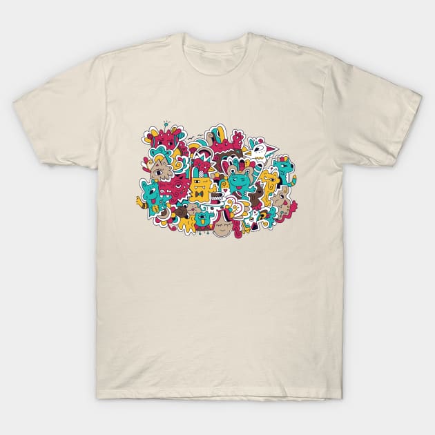 Monster party T-Shirt by Hopeonedayarts